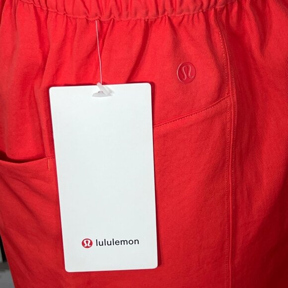 LULULEMON Trip Taker Skirt Paper Bag Waist Carnation Red Sz 2 NWT W8ABAS - Picture 6 of 7